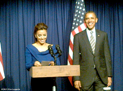 Eva Longoria, Barack Obama, WhoSay Eva Longoria, Barack Obama, WhoSay